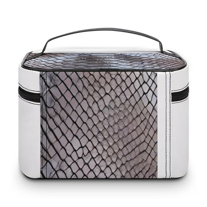 Make-up bag with Lychee pattern PU material