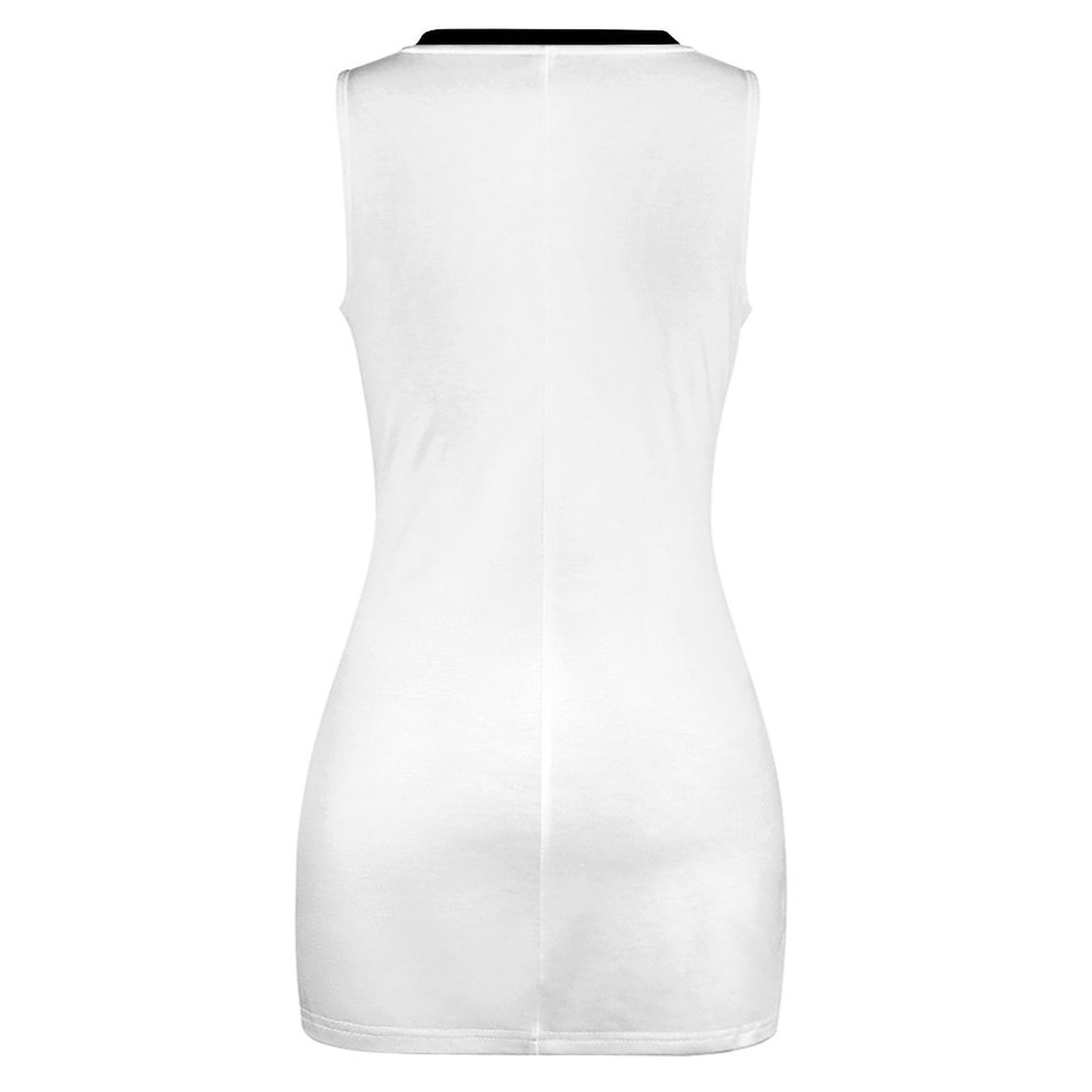 Cutout Bodycon Slim Fit Dress BEQ (All-Over Printing)