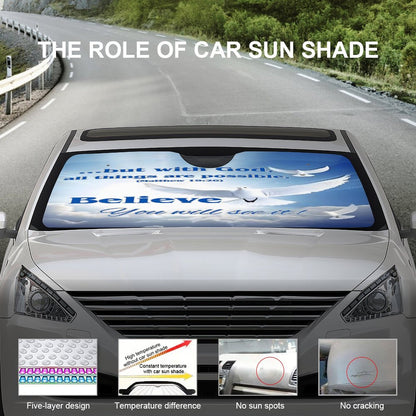 Car Cool with Sun Shades-BELIEVE