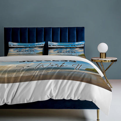 3-Piece Bedding Set-90"x90"/ 229x229cm (Dual-sided Printing)