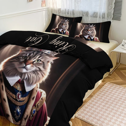 3-Piece Bedding Set-90"x90"/ 229x229cm (Dual-sided Printing)