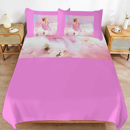 3-Piece Bedding Set-90"x90"/ 229x229cm (Dual-sided Printing)