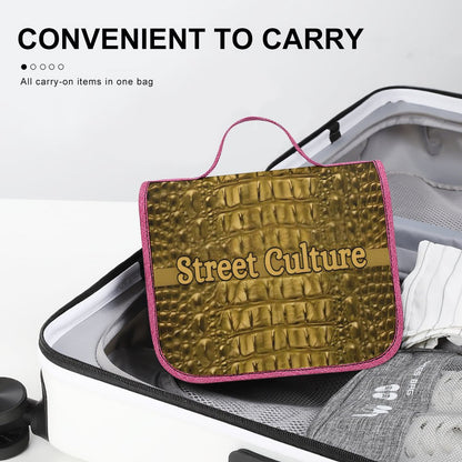 STREET CULTURE Alligator Travel Hanging Toiletry Bags