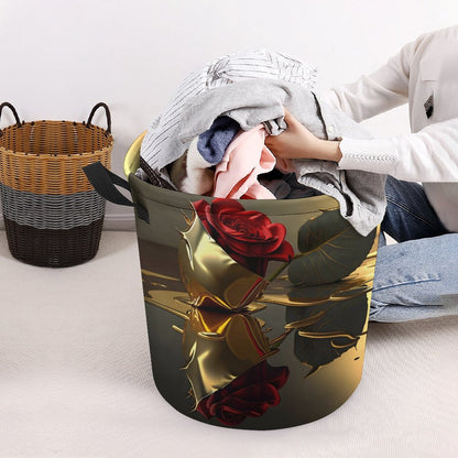 ROSE IN GOLD Collapsible Laundry Basket