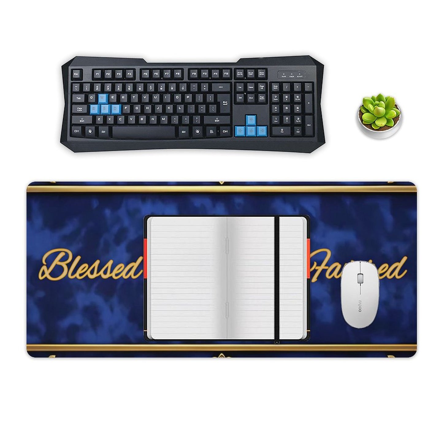 Large Desk Pad Protector with Stitched Edges-16x36 in/40x90cm