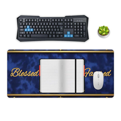 Large Desk Pad Protector with Stitched Edges-16x36 in/40x90cm