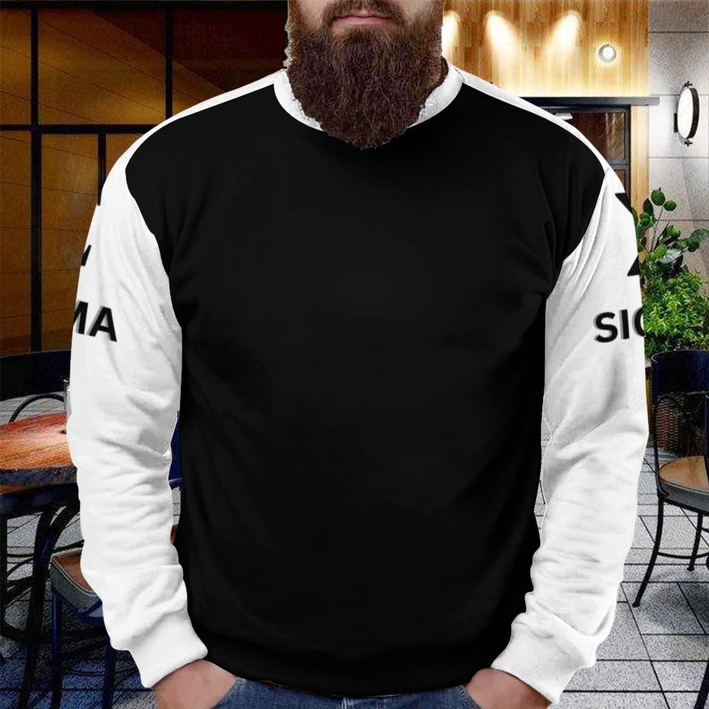 250gsm Round Neck Men's Sweatshirt 4T35 (All-Over Printing)