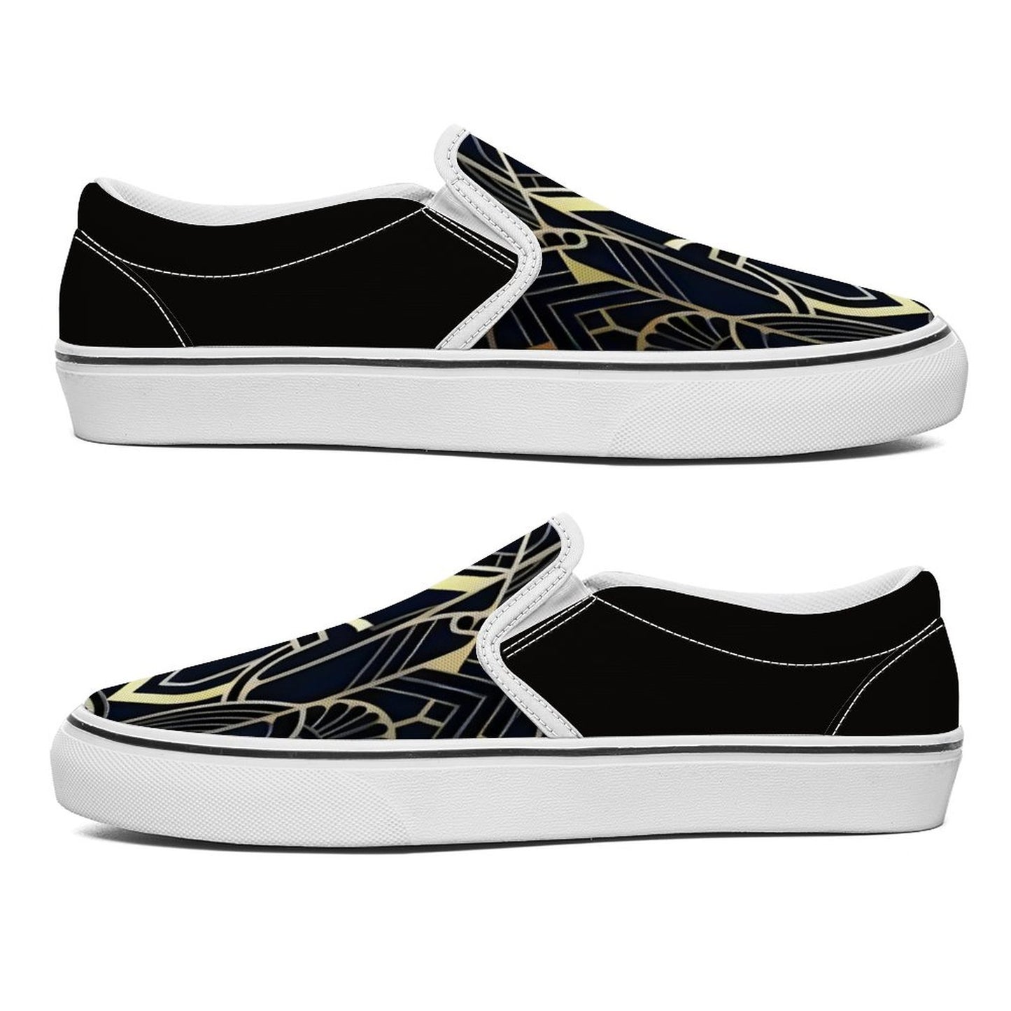Printed Slip-on Canvas Shoes  for Teenagers and Adults