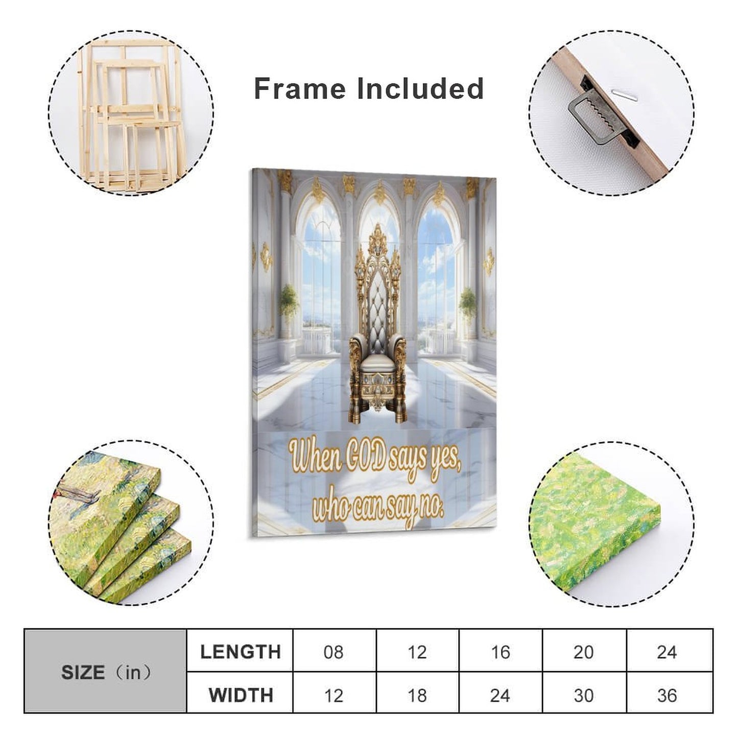 Framed Wooden Poster Hanging (Vertical 2:3)-8x12 inch