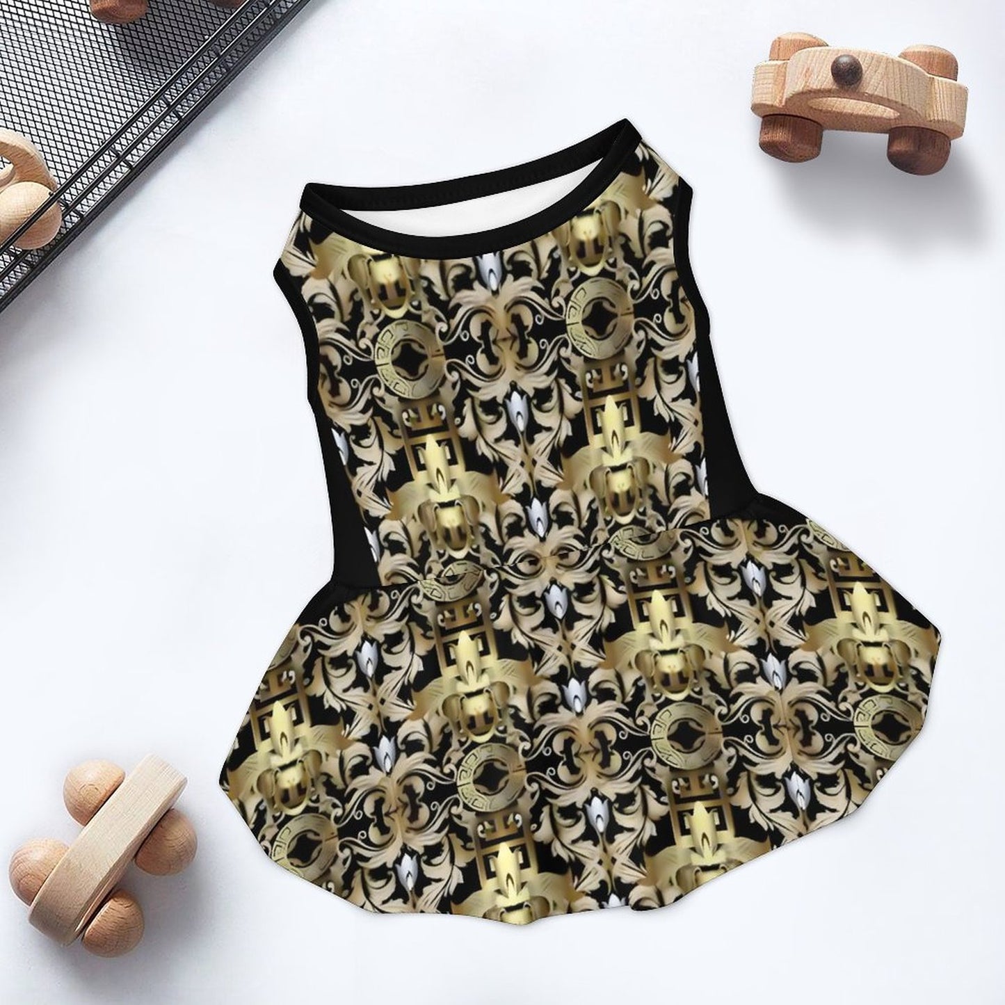 Plus Size Pet Ruffled Dress-XL-3XL