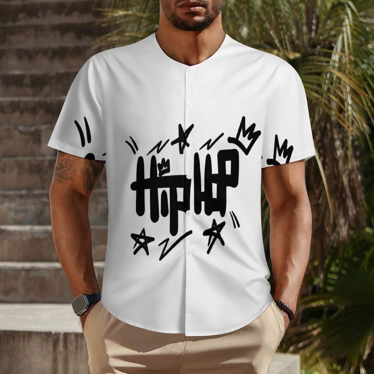 Collarless Shirt LM018 (All-Over Printing)