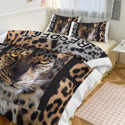 3-Piece Bedding Set-86"×70"/ 218×177cm (Dual-sidede Printing)