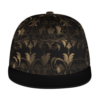 BLACK & GOLD ACCENT Unisex Snapback Cap