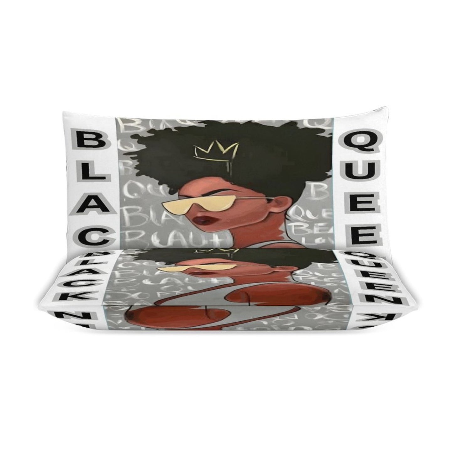 3-Piece Bedding Set-90"x90"/ 229x229cm (Dual-sided Printing)