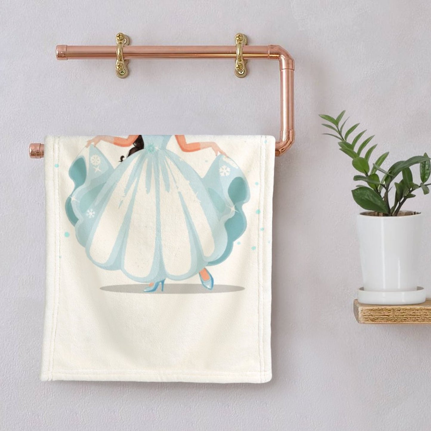 Coral Velvet Towel