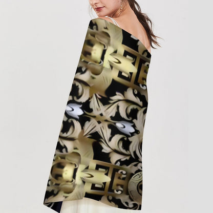 Cashmere-like Tassel Scarf (All-Over Printing)