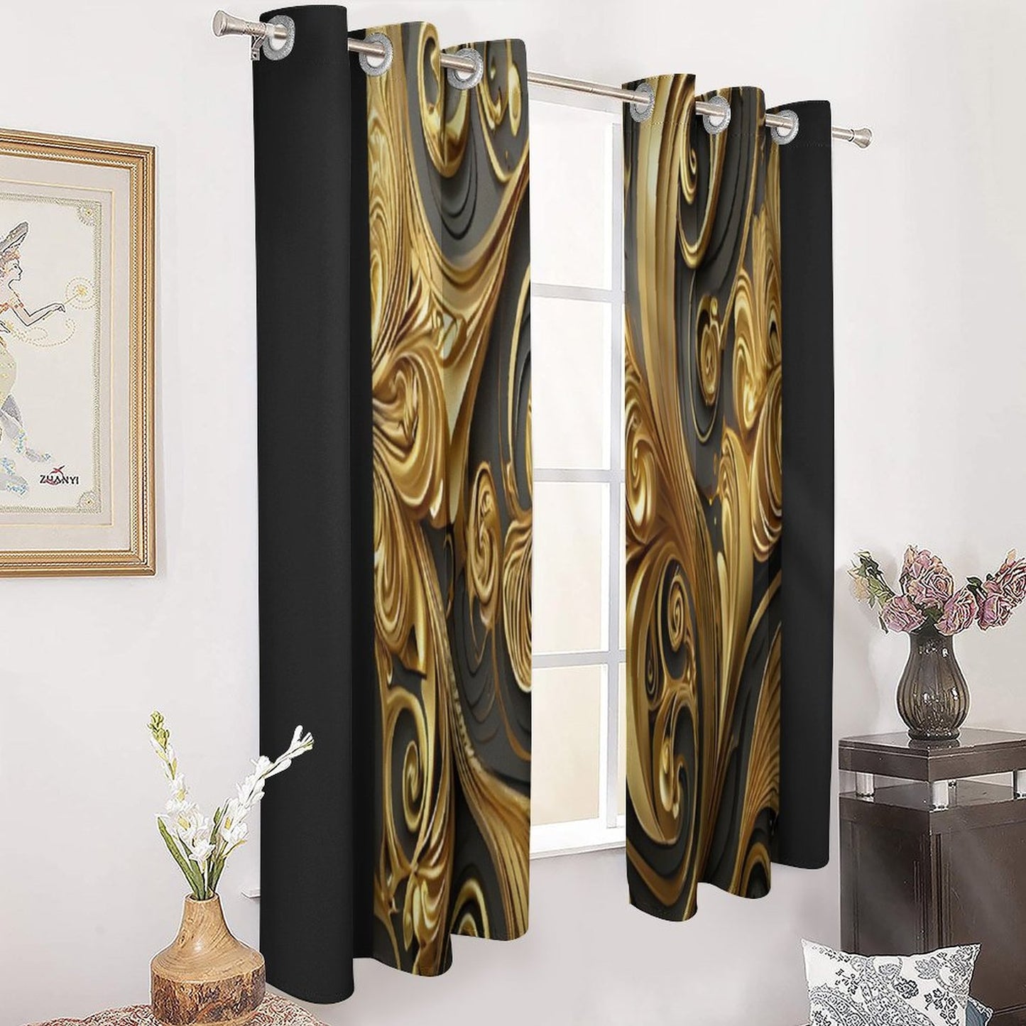 Grommet Curtain-52"x72"/ 132x183cm