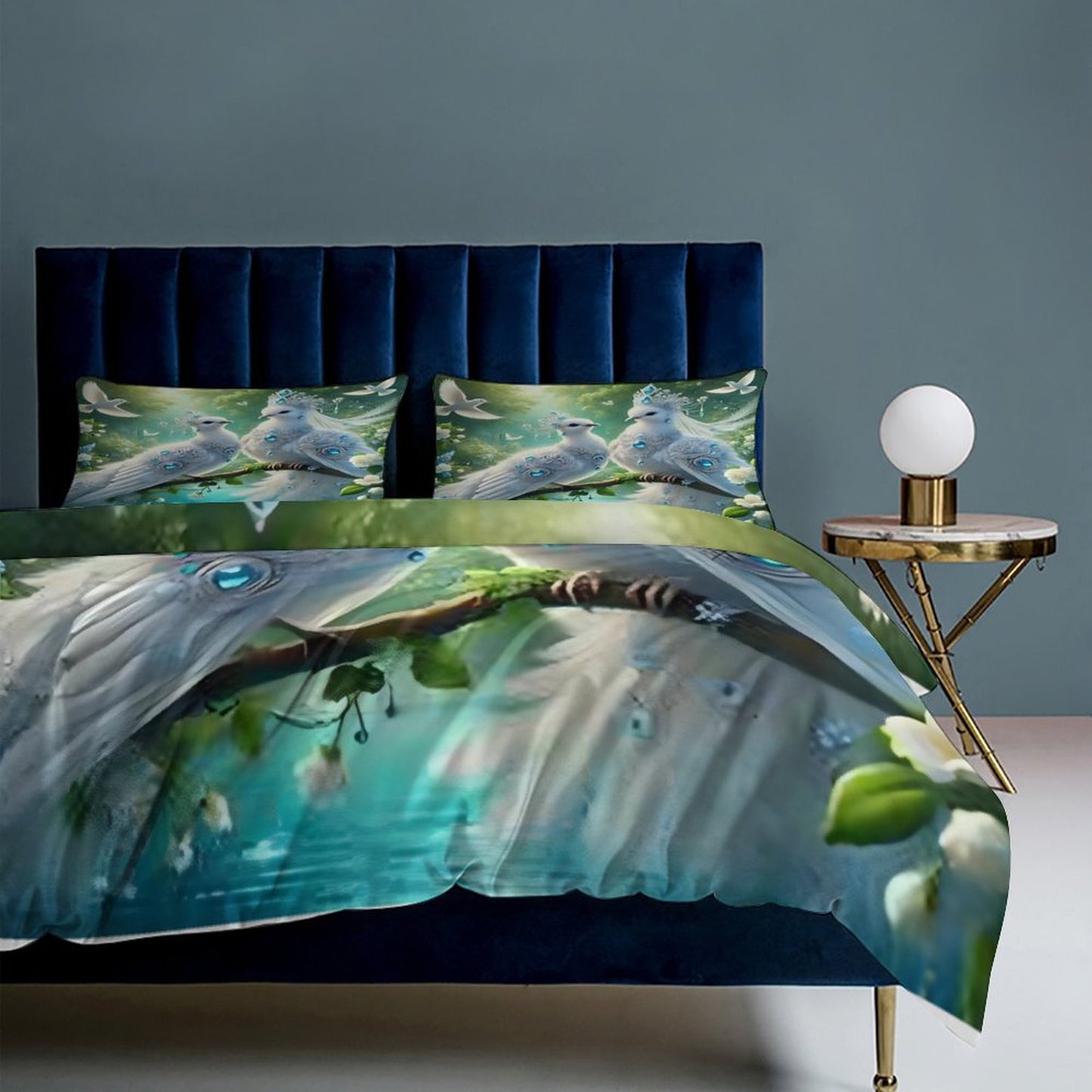3-Piece Bedding Set-90"x90"/ 229x229cm (Dual-sided Printing)