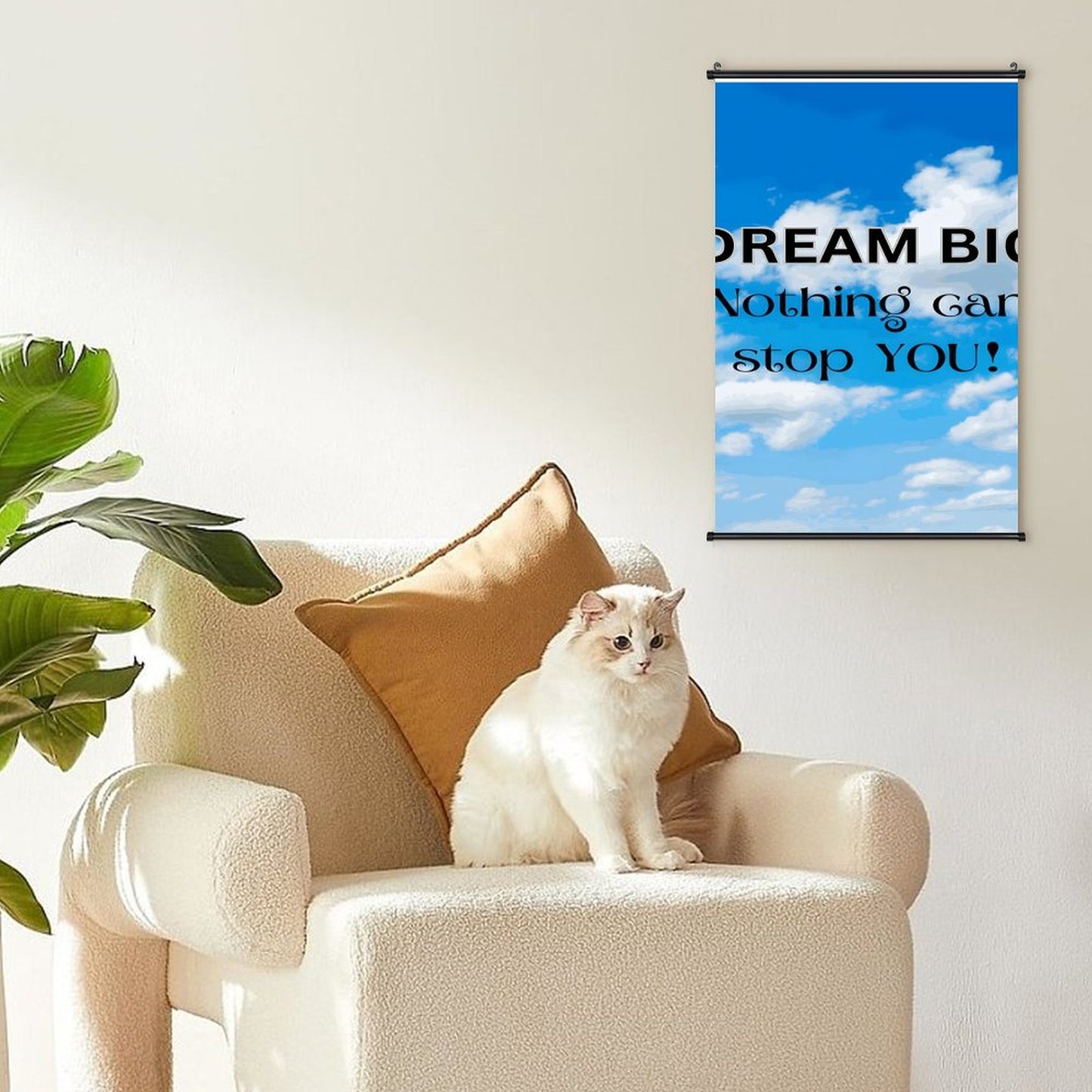 Canvas Hanging Poster with Scrolls-16"x24"/ 40x60cm
