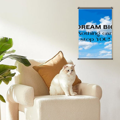 Canvas Hanging Poster with Scrolls-16"x24"/ 40x60cm