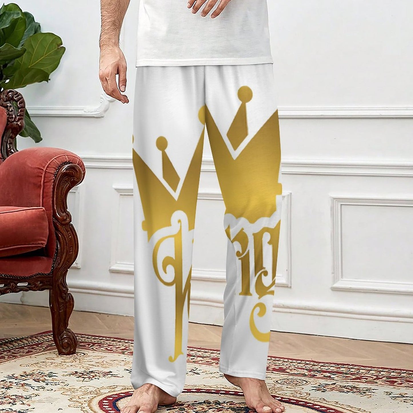 Men's Home Pajamas Pants EEP (All-Over Printing)