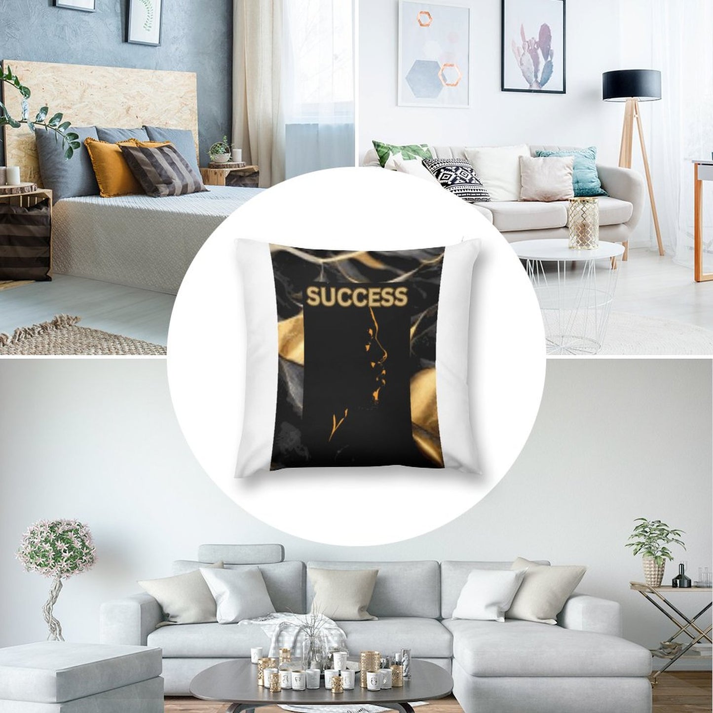 Picture on Plush Pillow Case  (Pillow Excluded, Set of 2, Different Pics on 2 Sides)
