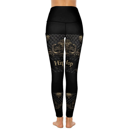 Custom Printed Yoga Pants with 2 Pockets CE003 (All-Over Printing)