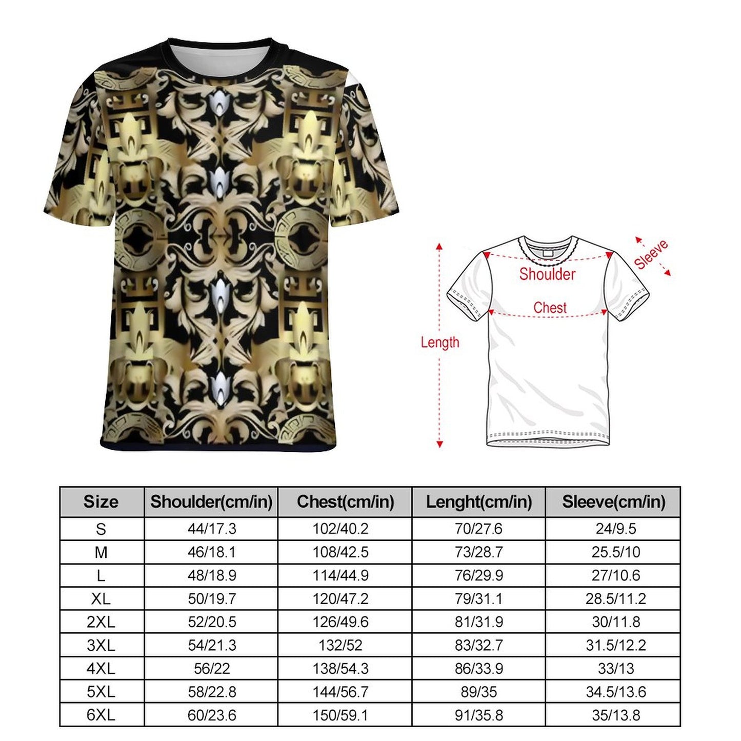 180gsm Men’s Halloween Shirts NT (All-Over Printing)