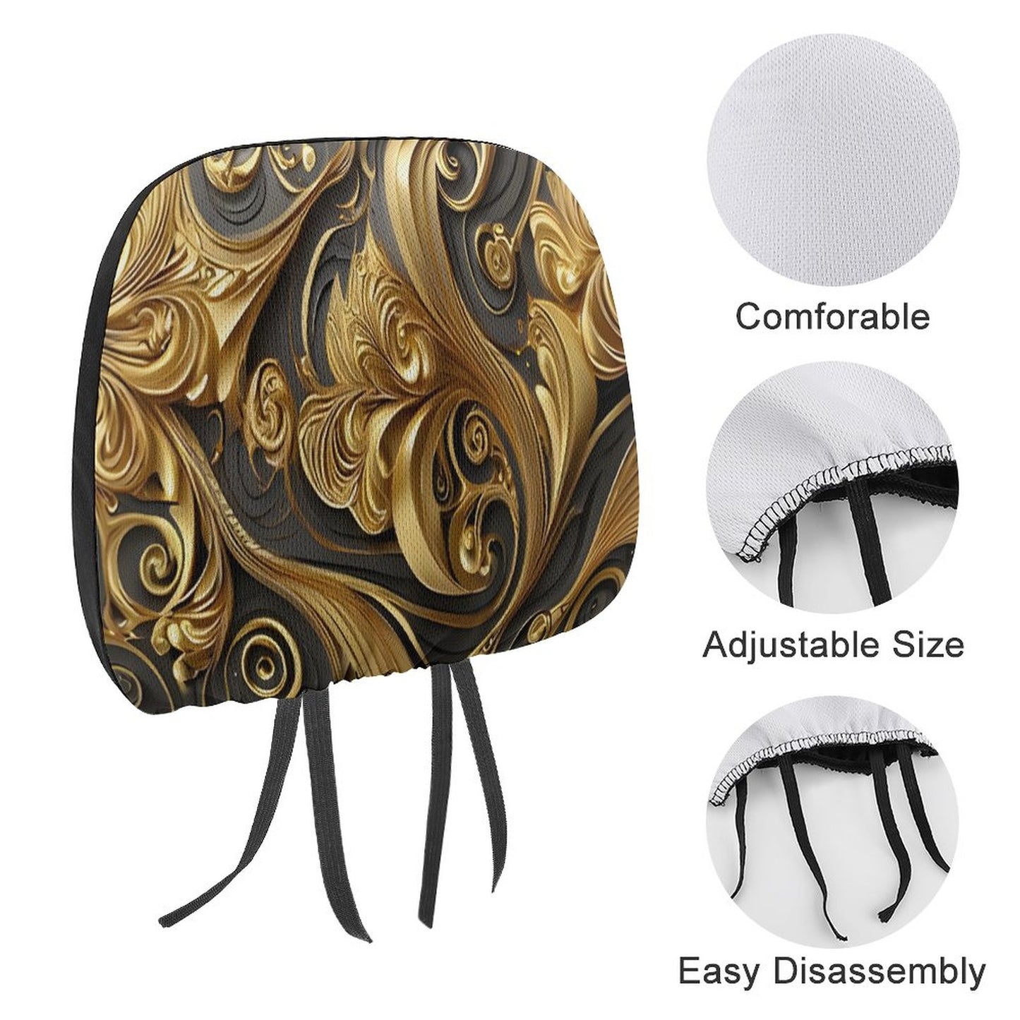 Custom Car Headrest Covers