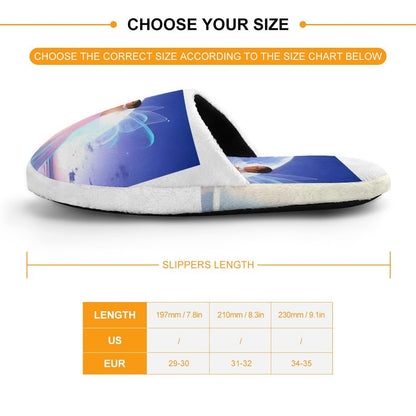 Flannel Children's Cotton Slippers (All-Over Printing)