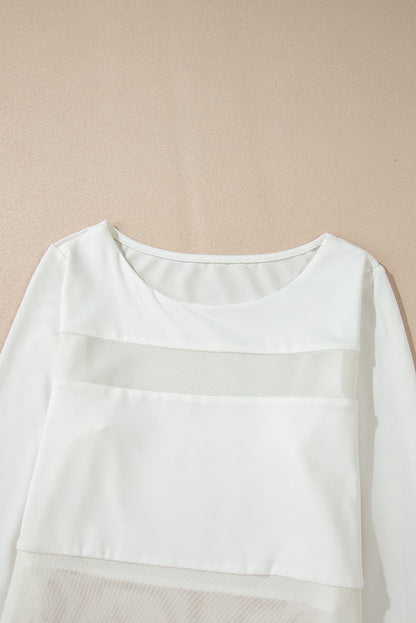 Round Neck Long Sleeve Bodysuit-S-XL