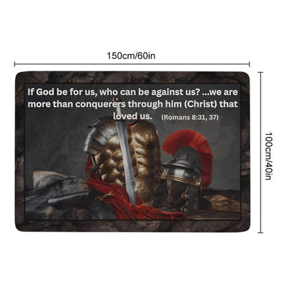 5' X 3'4" LARGE Coral Velvet Floor Mat for Home-60"x40"-MORE THAN A CONQUERER