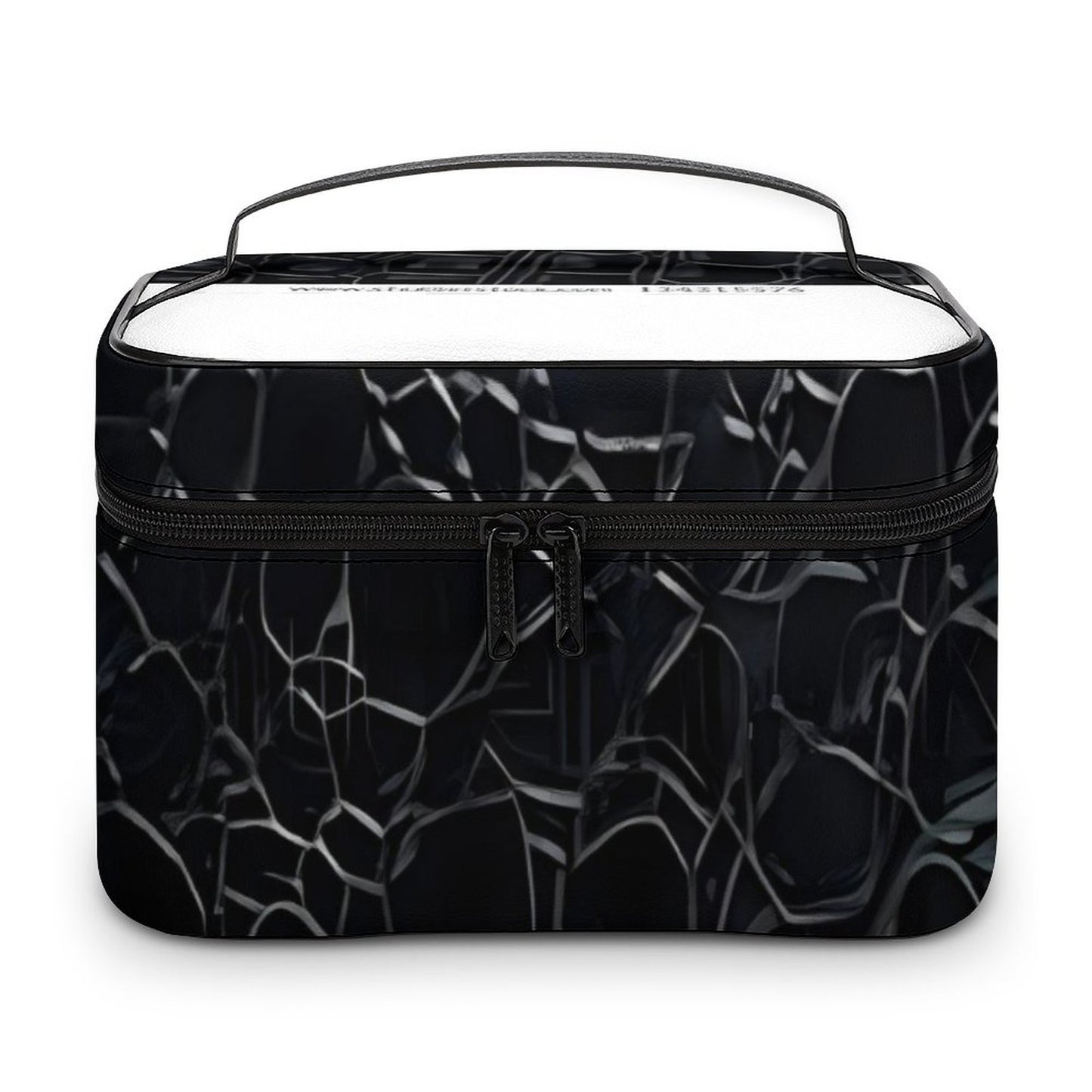 Make-up bag with Lychee pattern PU material