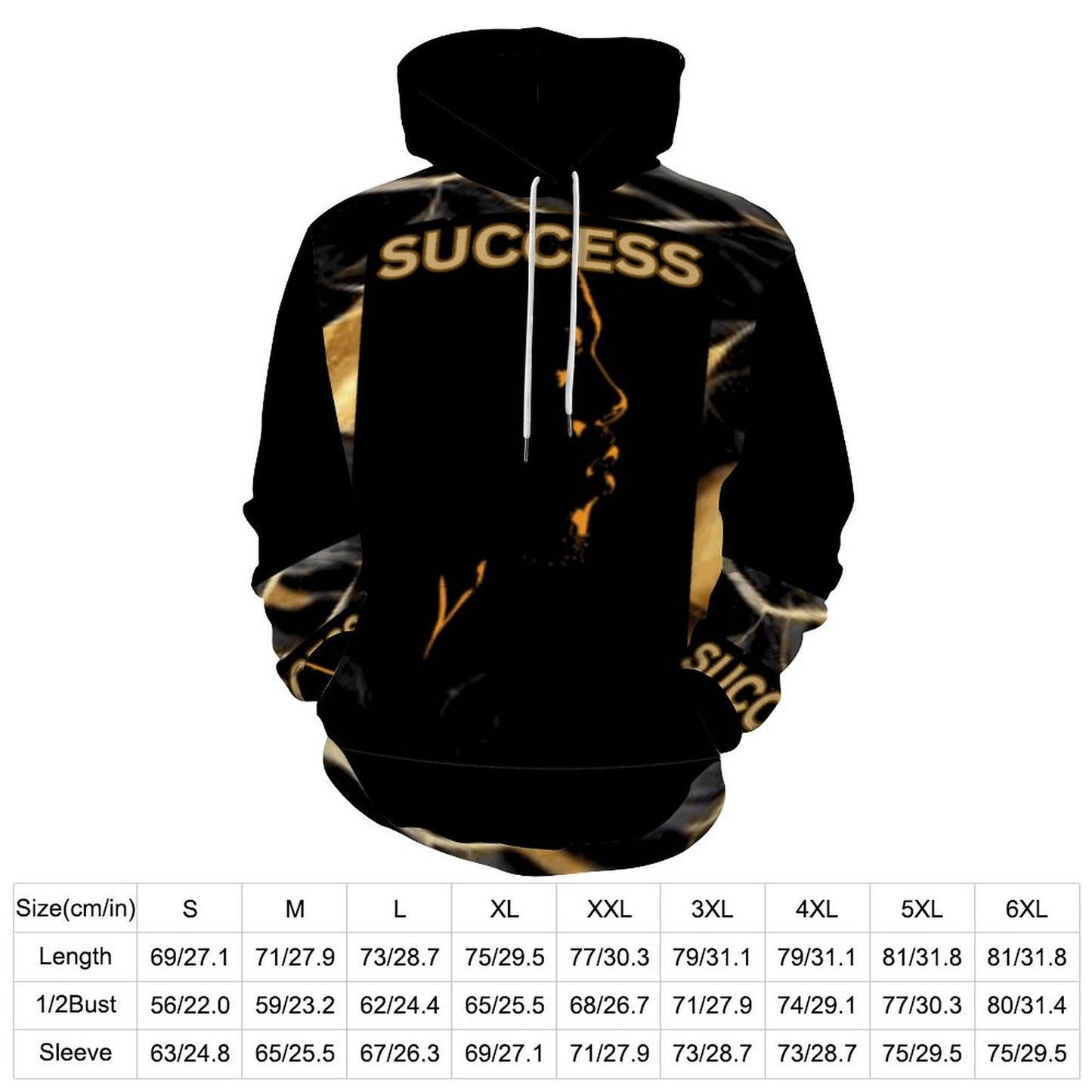230gsm Men's Cool Hoodie with Double-layer Cap (All-Over Printing)