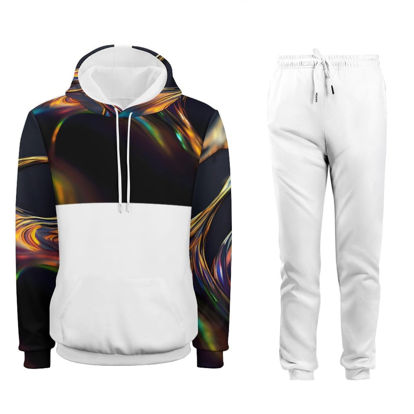 250gsm Imitation Cotton Hoodie & Joggers Set 4T03 (All-Over Printing)