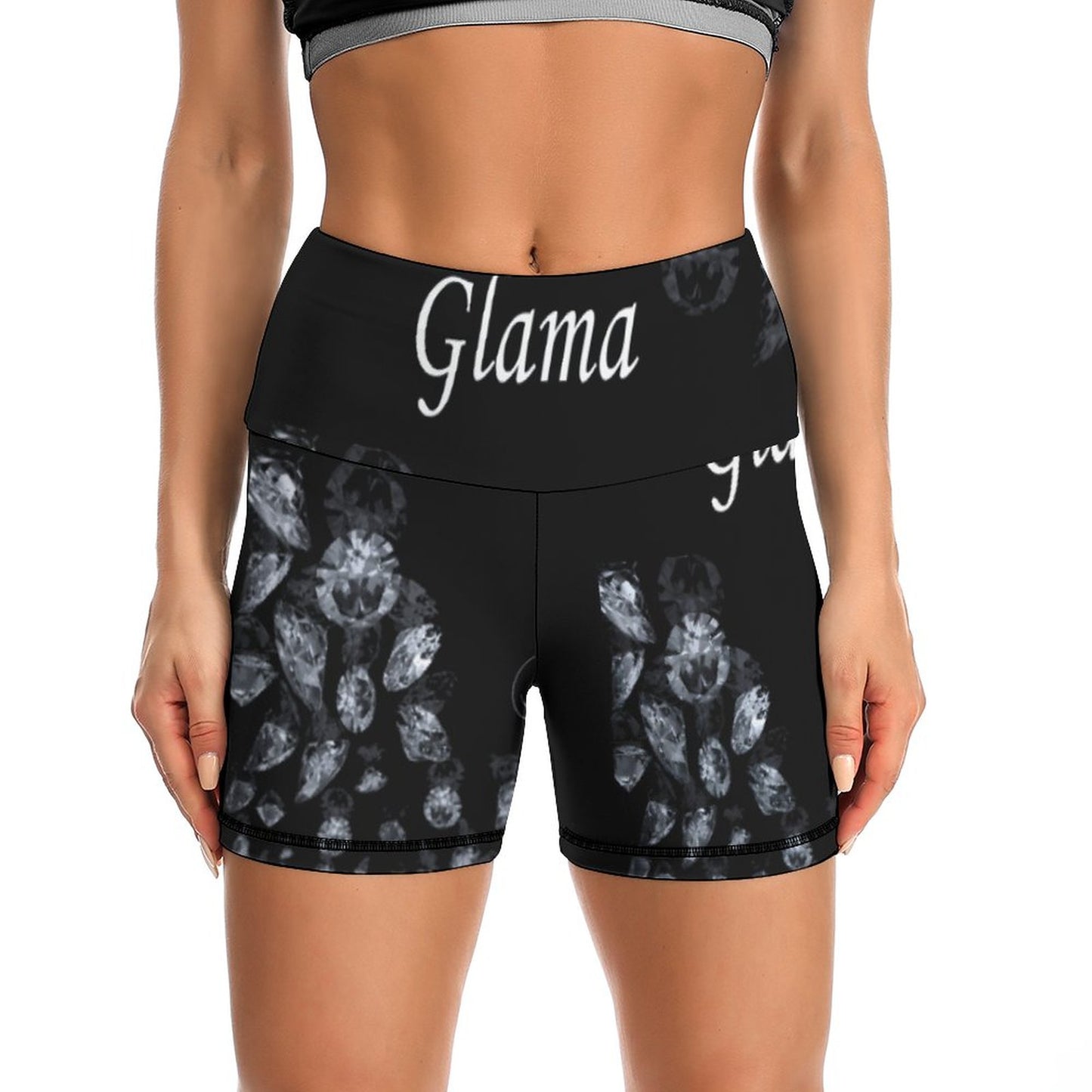 Women Yoga Shorts Y10A (All-Over Printing)