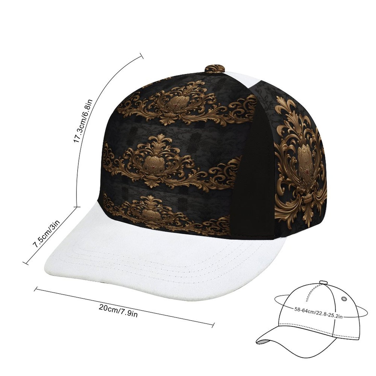 Bent Fitted Cap (All-Over Printing)