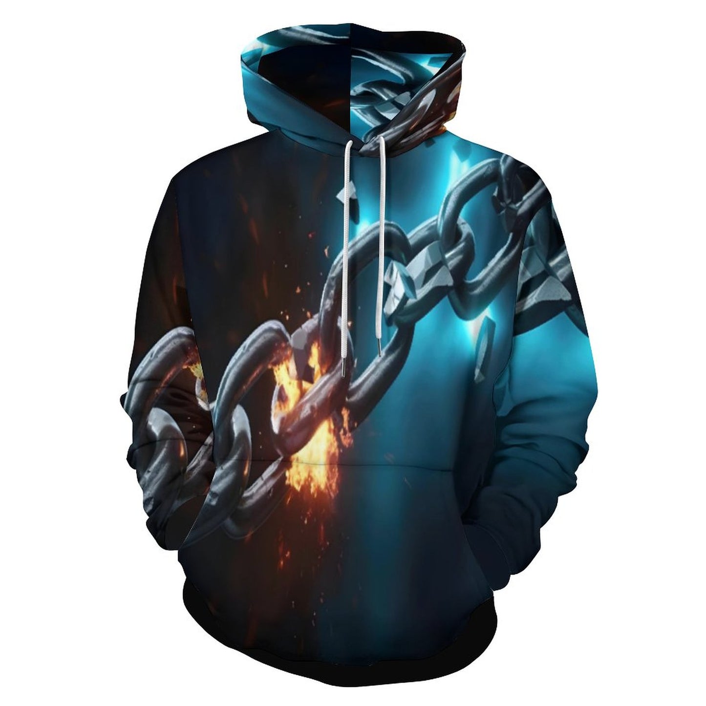 230gsm Men's Cool Hoodie with Double-layer Cap (All-Over Printing)