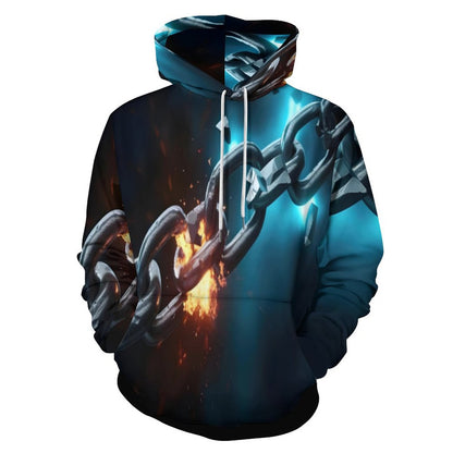 230gsm Men's Cool Hoodie with Double-layer Cap (All-Over Printing)