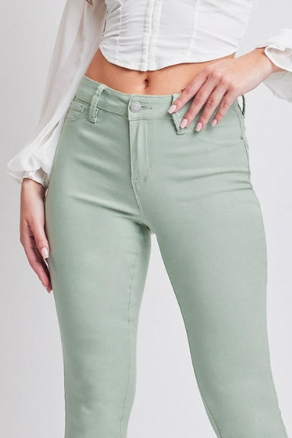 YMI Jeanswear Hyperstretch Mid-Rise Skinny Jeans-SMALL-XL