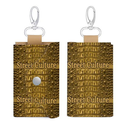 STREET CULTURE Alligator Leather Key Holder Pouch