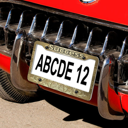License Plate Frames with 4 Round Holes (1 Pair)
