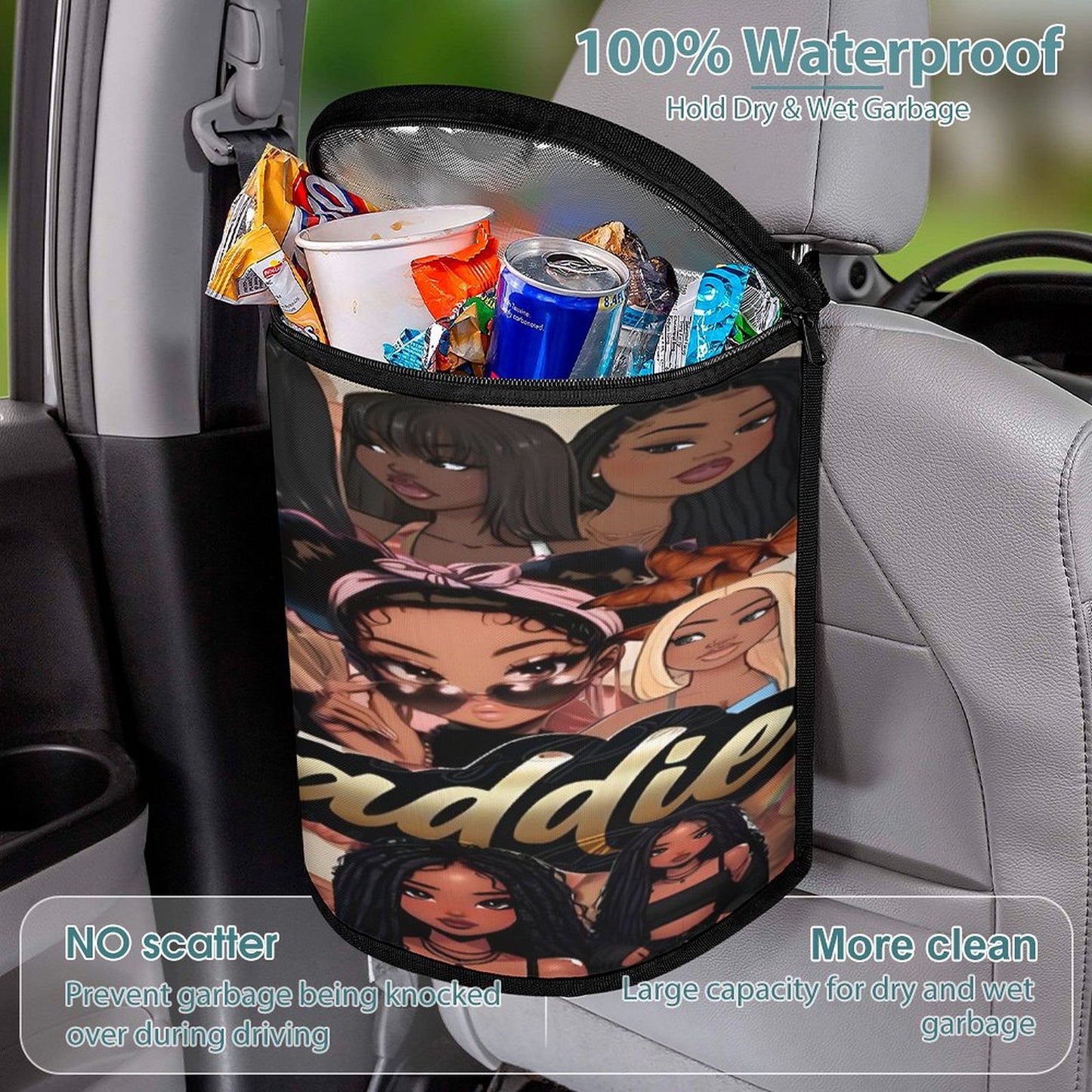 Collapsible Car Trash Bin