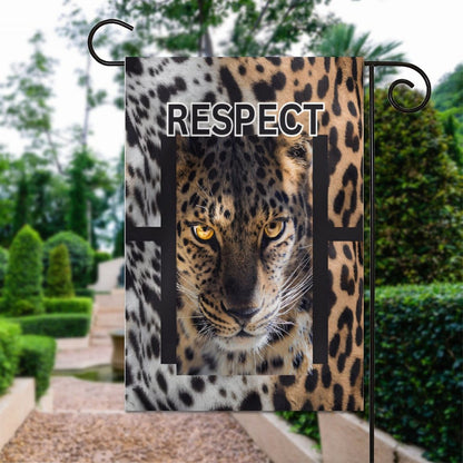 Flag in garden (1 Pic on 2 Sides)-12"x18"