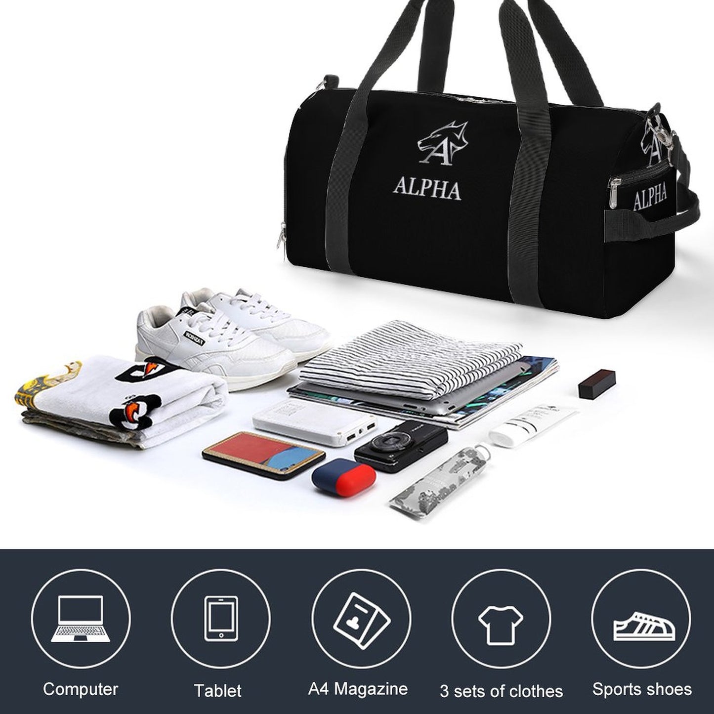 Gym bag A017 Large Capacity Sports Duffel