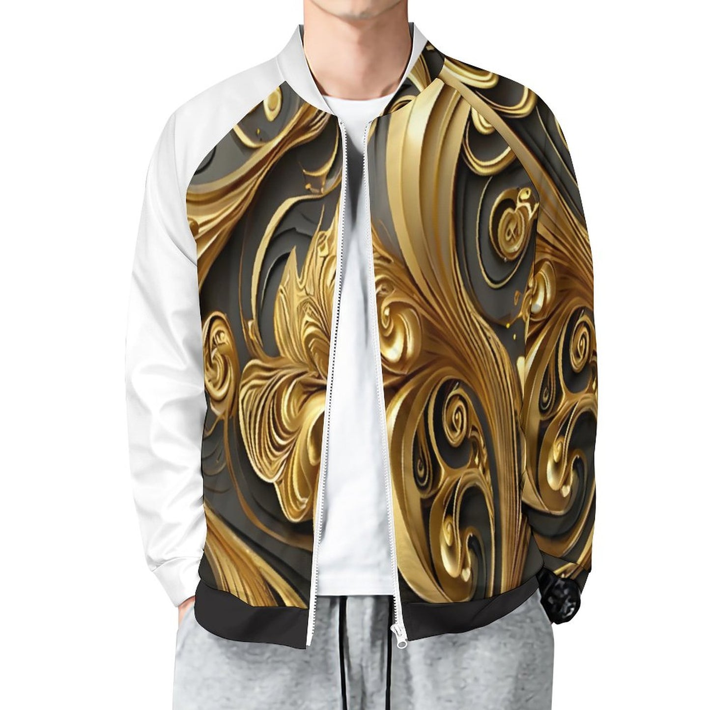 Raglan Zip-up Shirt WY10 (All-Over Printing)