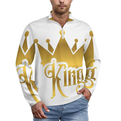 300gsm Men's Polo Sweatshirt LM111 (All-Over Printing)