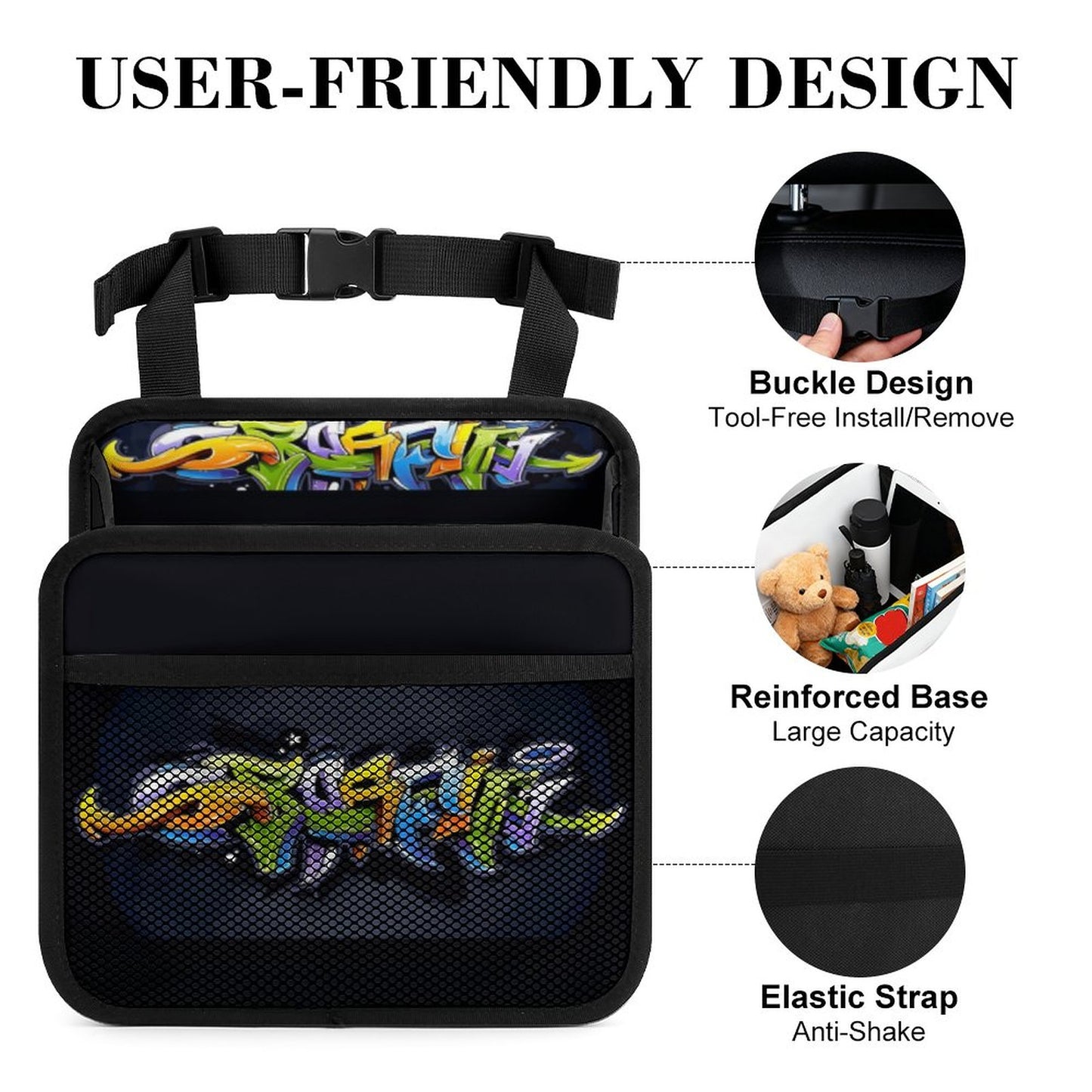 Car Seat Storage Bag-GRAFFITI