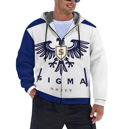 230gsm Full Zip up Hoodie with Plush Lining WZIP (All-Over Printing)
