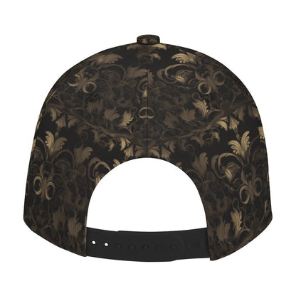 BLACK & GOLD ACCENT Unisex Snapback Cap